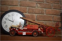 CLOCK AND FIRE TRUCK