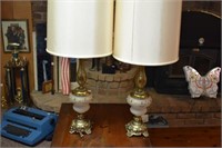 PAIR OF JEWELED TABLE LAMPS