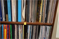SHELF WITH RECORDS