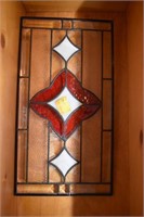 PANE OF STAINED GLASS