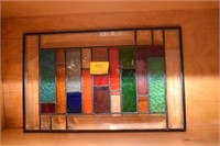PANE OF STAINED GLASS