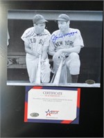 TED WILLIAMS JOE DIMAGGIO  SIGNED AUTOGRAPHED