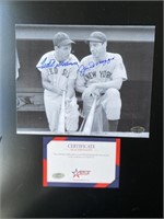 TED WILLIAMS JOE DIMAGGIO SIGNED AUTOGRAPH