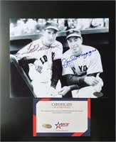 TED WILLIAMS JOE DIMAGGIO SIGNED PHOTO