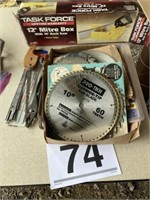 Miter box and misc size saw blades