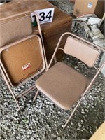 (2) Padded Samsonite folding chairs