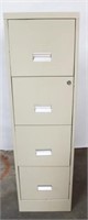 4 Drawer metal file cabinet