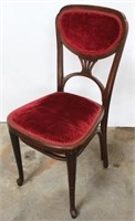 Vintage mahogany parlor chair