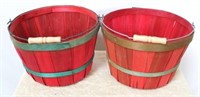 Pair apple baskets