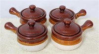 4 Pc soup pots with lids