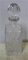 Crystal Decanter Bottle - 11" tall