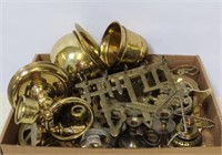 Tray Lot of Assorted Brass Items