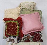 Lot of Assorted Throw Pillows