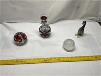 Glass Paperweights (4)