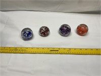 Glass Paperweights (4)