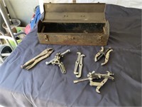 Metal Toolbox - (1) Pair Of Vise Grips - (2)