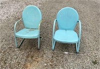 Vintage Metal Lawn Chairs (2)