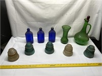 Vintage Bottles - Glass Insulators