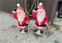 Vintage Plastic Lighted Santa Claus (2)
