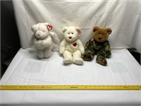 Stuffed Ty Bears (3)