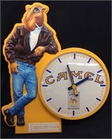 1992 CAMEL RJR PLASTIC WALL CLOCK, VG CONDITION