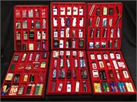 LARGE ASSORTED LIGHTER COLLECTION & DISPLAY CASES