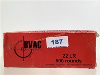 BVAC 22 LR 36gr HP Ammo QTY 300