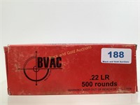 BVAC 22 LR 36gr HP Ammo QTY 500