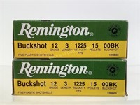 Remington Buckshot 12GA 3'' 15 Pellet QTY 10