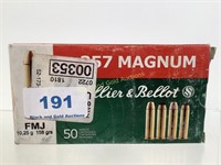 Sellier & Bellot 357 Magnum 158gr FMJ QTY 50