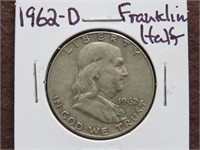 1962 D FRANKLIN HALF DOLLAR 90%