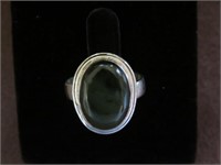 PICASSO JASPER STAMPED 925 RING SIZE 8.5