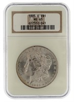 1885 New Orleans MS65 GEM Morgan Silver Dollar