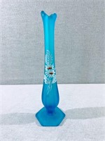 Frosted Blue Vase