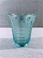 Lenox Imperial Glass Iridescent Blue Vase [5"]