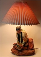Echt niet Verdachte eigendom Florentine Art Studio Chalkware Lamp | 345 Auction