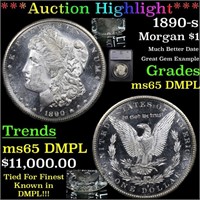 *Highlight* 1890-s TOP POP! Morgan $1 Graded ms65