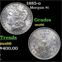 1885-o Morgan $1 Grades GEM+ Unc