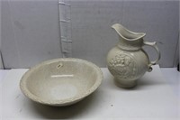 Ceramic Bowl & Pitcher