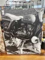 Dog with Harley  60"x48"