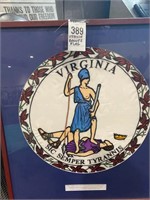Framed Virginia Banner