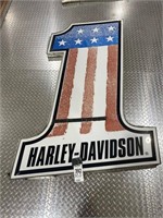 Harley #1  3-1/2'x5'  Lighted Sign