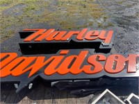 Lighted Harley-Davidson Sign 3'x21'