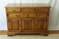 Tell City Chair Co.k Maple Sideboard Buffet