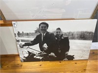 Couple on a Harley  36"x60"