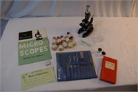 Vintage Sans & Streiffe Microscope &Dissecting Kit