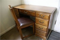 Vintage Desk and Mission Style Chair