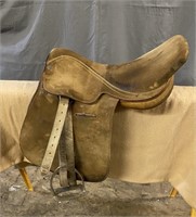 Leather Saddle (MERLO’S International), 19" seat