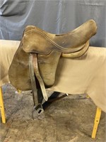 Leather Saddle (MERLO'S International), 19" seat