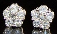 14kt Gold Brilliant 1.00 ct VS Diamond Earrings